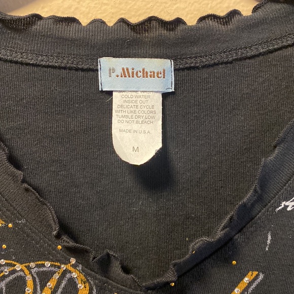 Y2K P. Michael Purdue University Lettuce Hem Top - Picture 6 of 7